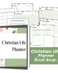 PRINTABLE CHRISTIAN LIFE PLANNER - Floral Design mockup
