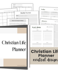 PRINTABLE CHRISTIAN LIFE PLANNER - Neutral Design