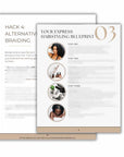 hairstyling tips page mockup from guide to styling fine hair