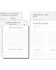 printable templates for creating a wash day routine from the master your hair manual