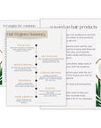 example hair regimen summary and information about hair products from the master your hair manual