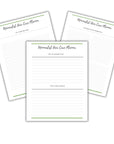 printable hair planner pages from minimalist hair care planner
