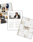 hair goals vision board mock up pages with sample chapter on creating a vision board