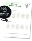 hair detox plan mock up page