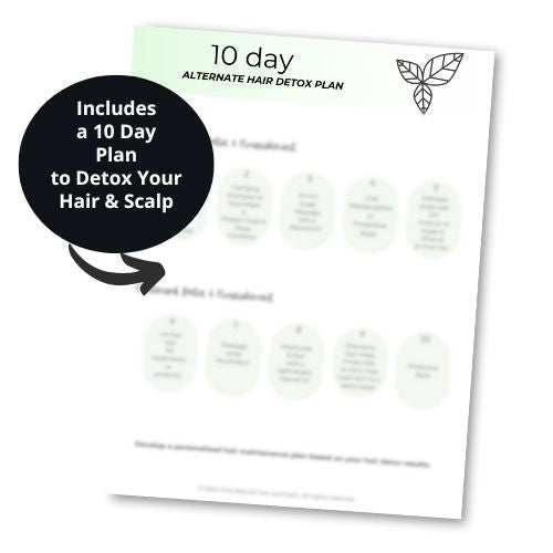 hair detox plan mock up page