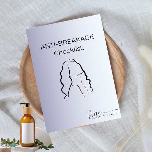 checklist for anti hair breakage