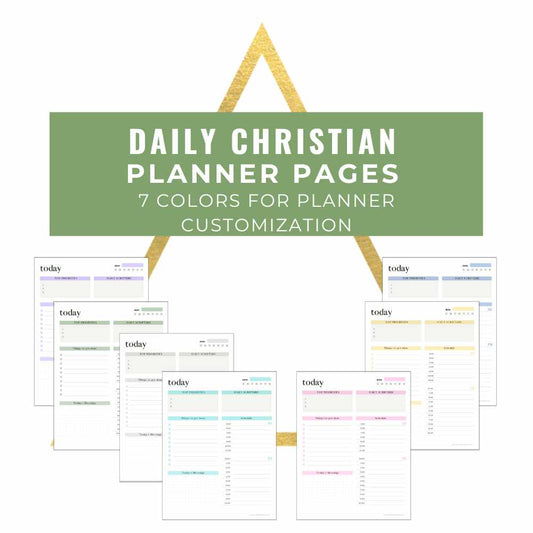 DAILY CHRISTIAN PLANNER PAGES