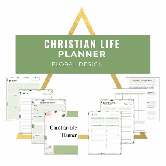 PRINTABLE CHRISTIAN LIFE PLANNER - Floral Design