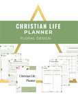 PRINTABLE CHRISTIAN LIFE PLANNER - Floral Design mockup