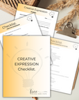 creative expression checklist cover page and mockups