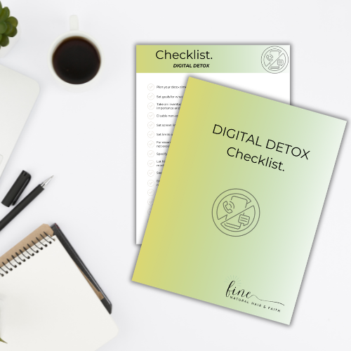 digital detox checklist mock up