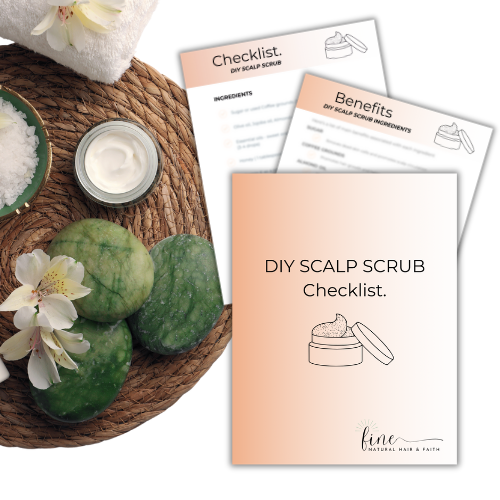 cover page for a DIY scalp scrub