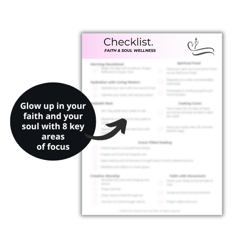 printable faith and soul wellness checklist