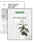 detangling tips for fine hair chapter from book on mastering fine hair routines mockup