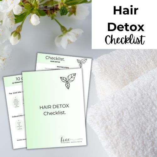 hair care detox checklist mockup