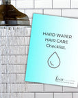 hard water hair care checklist cover mockup