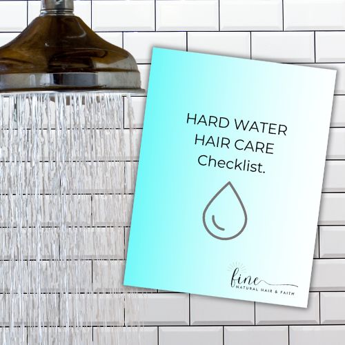 hard water hair care checklist cover mockup