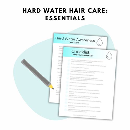 hard water hair care checklist  bundle mockup