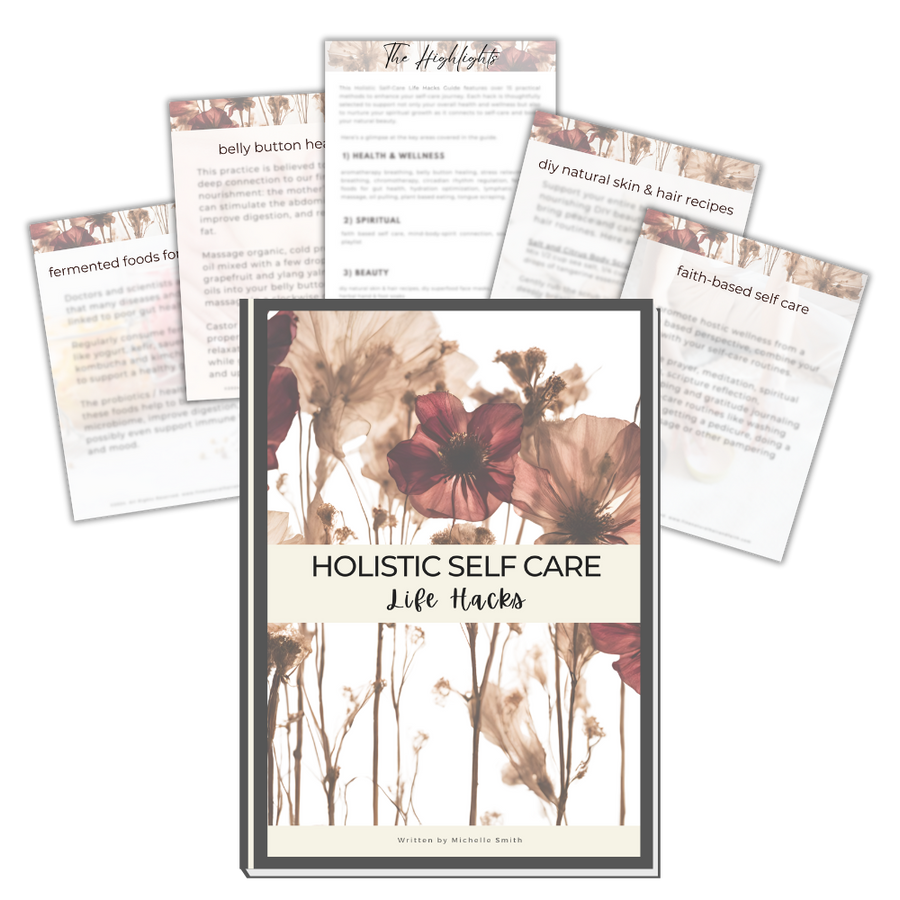 holistic self care guide cover image mockup