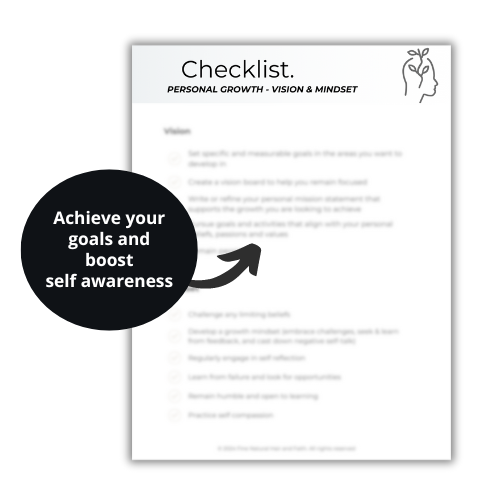 checklist of personal growth tips