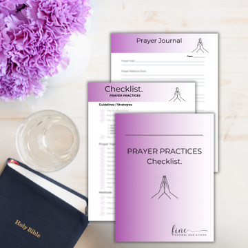 prayer practices checklist printable mockup