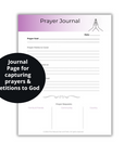 prayer journal sheet mockup