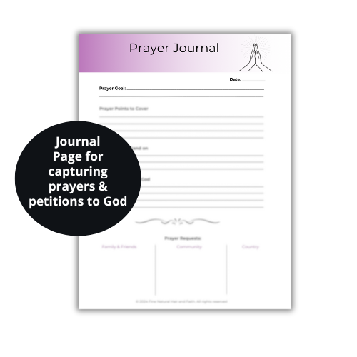 prayer journal sheet mockup