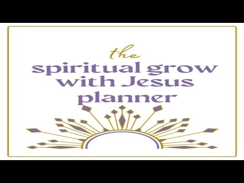 video flip through of spiritual growth with Jesus planner