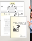 problem solving checklist and mind map template