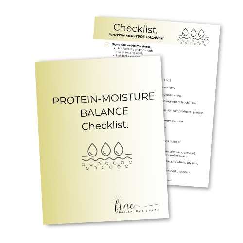 balancing moisture and protein hair care checklist