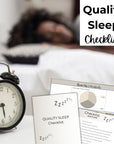 quality sleep checklist mockups