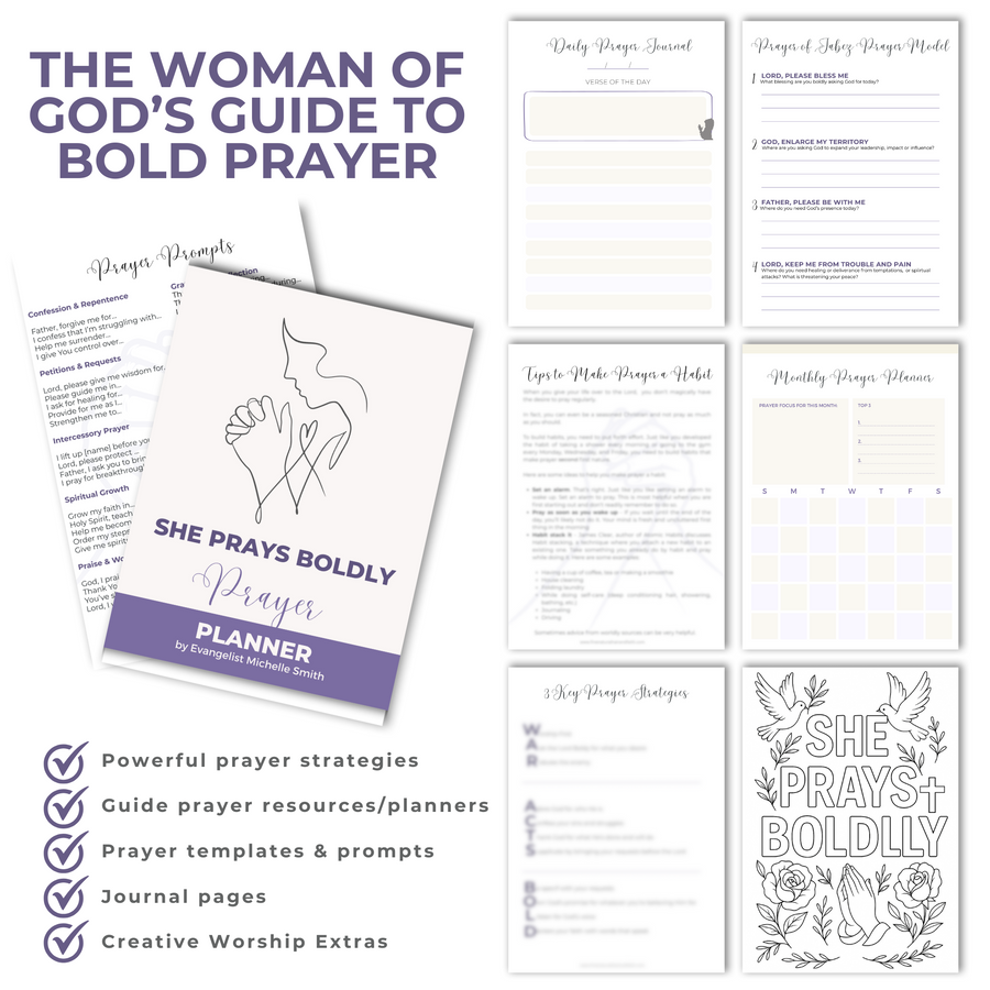 She Prays Boldly: Prayer Planner