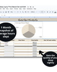 spreadsheet log for tracking sleep mockup image