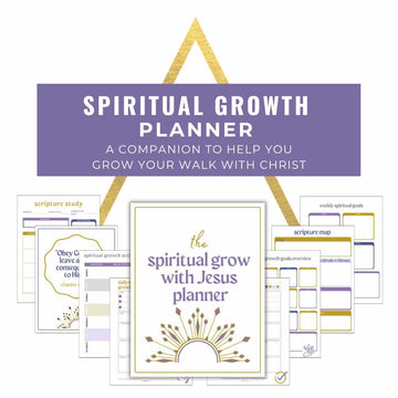 spiritual growth planner for christians to grow in christian faith