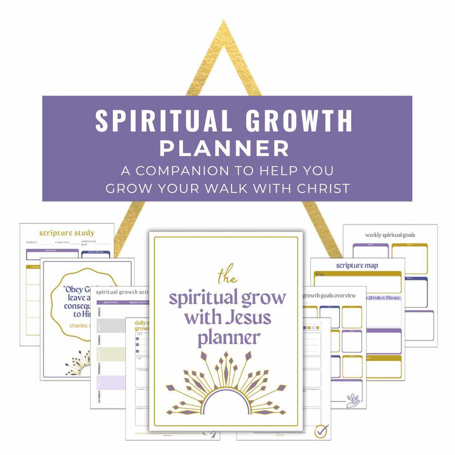 spiritual growth planner for christians to grow in christian faith