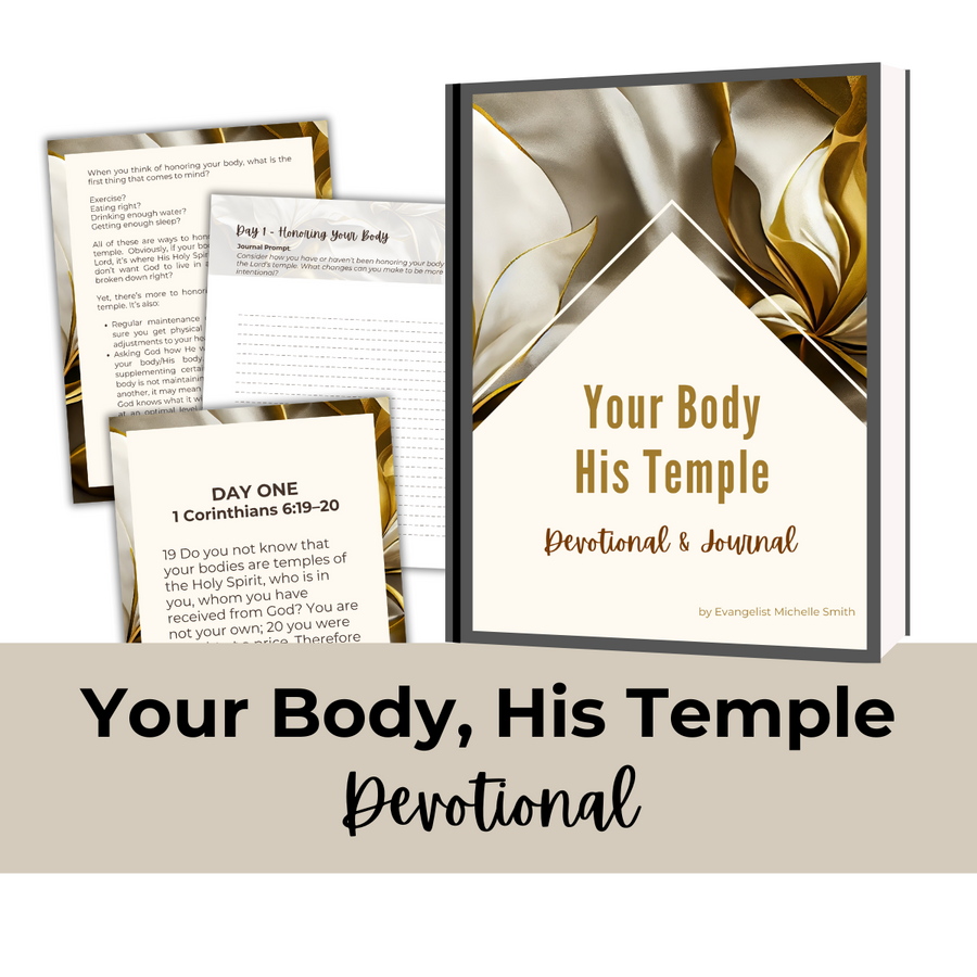 your body his temple devotional journal ebook mock up